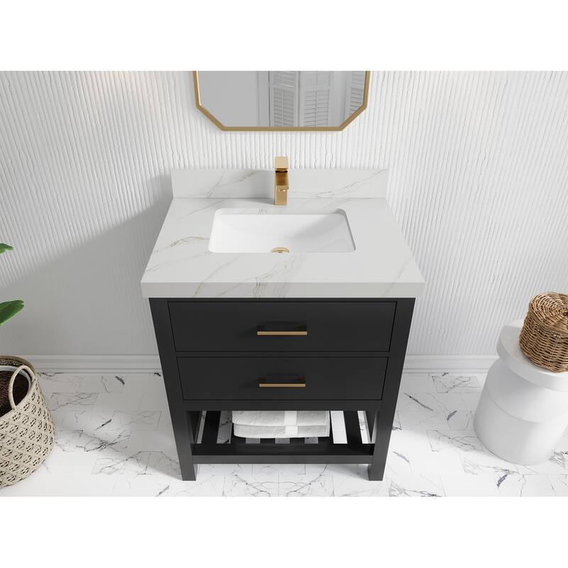 Willow Collections 30 in. W x 22 in. D Parker Single Sink Bathroom Vanity with Countertop