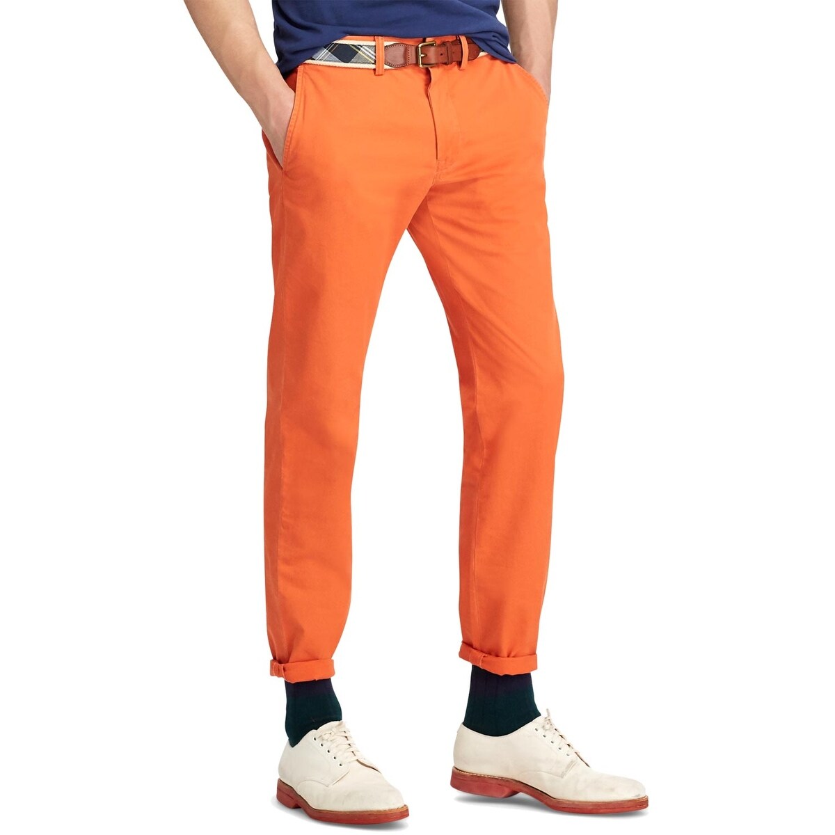 orange chino pants
