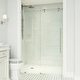 preview thumbnail 26 of 57, VIGO Elan E-class Shower Door with Clear Glass 3L x 68W x 76H - Stainless Steel