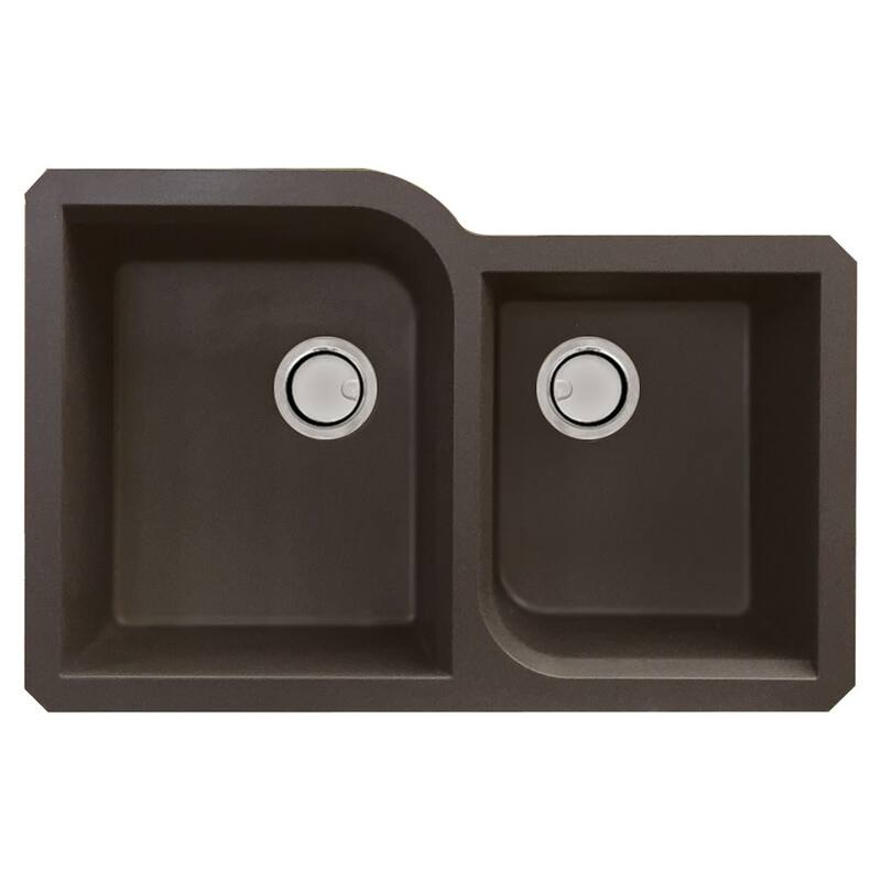 Transolid K-RUDO3120 Radius 31-3/4" Undermount Double Basin Granite