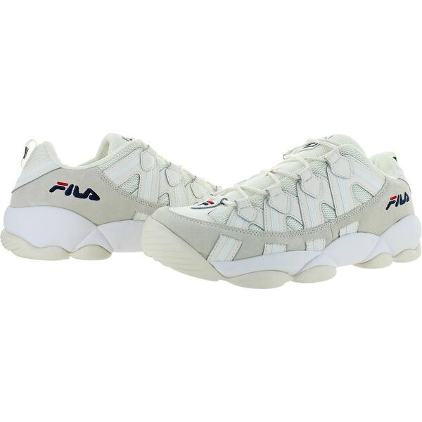 Shop Fila Mens Spaghetti Low Sneakers Suede Mesh Overstock
