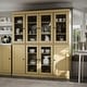 preview thumbnail 71 of 145, Palace Imports 100% Solid Wood Pantry Cabinet, Adjustable Shelves, 65" Wide, 71.5" Tall - 65" x 71.5" Yellow - 6 Clear Glass-2 Solid