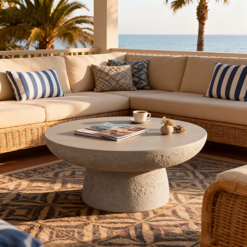 Round Coffee Tables Accent Center Table