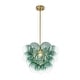 preview thumbnail 44 of 63, Glam Single-light Dining Room Glass Globe Bubble Chandelier - 17.7 in