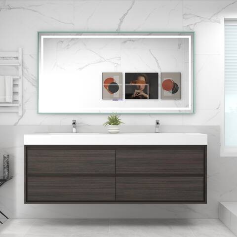 Morava 72" Floating Vanity with Double Sink