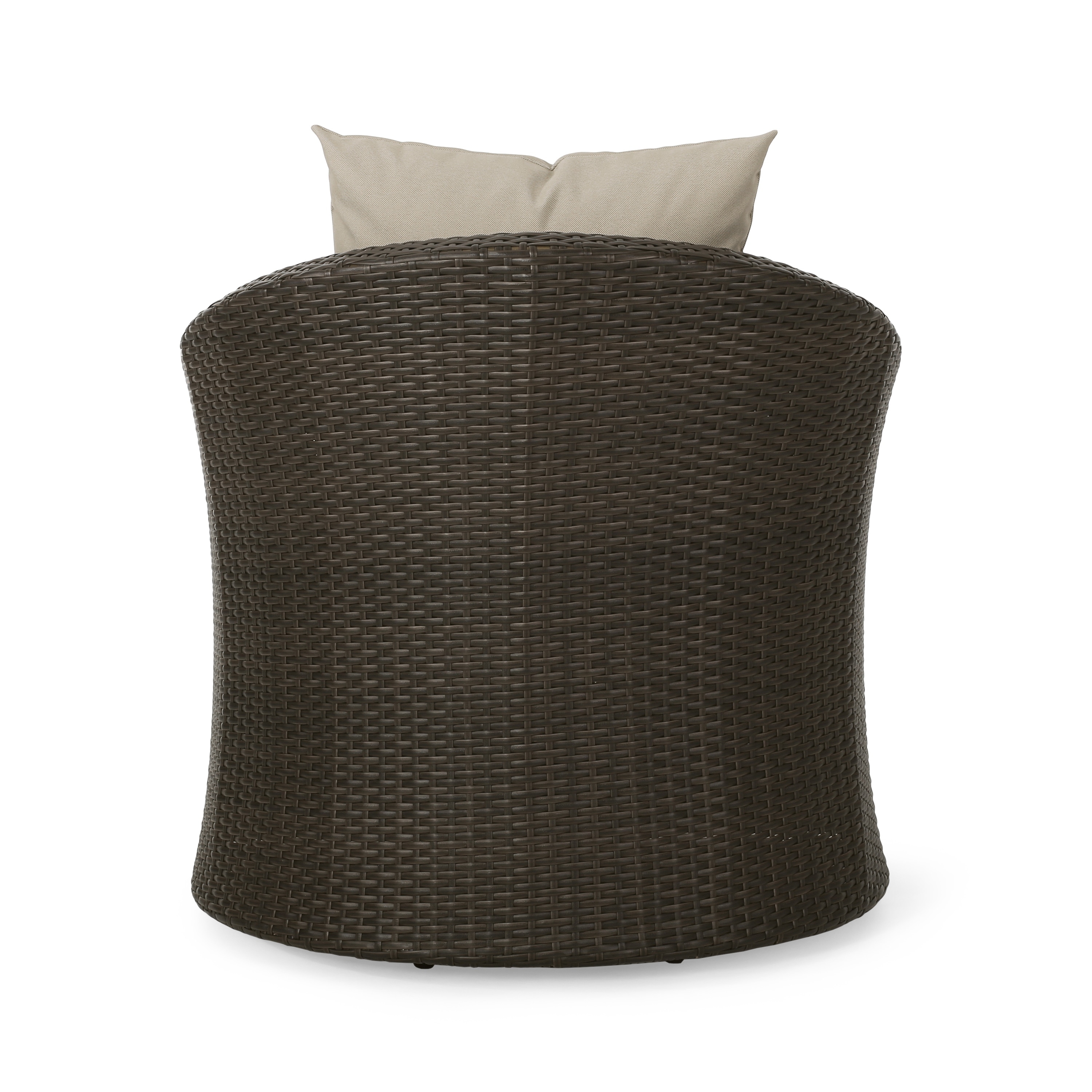 Darius Outdoor Wicker Aluminum Swivel Chair by Christopher Knight-image