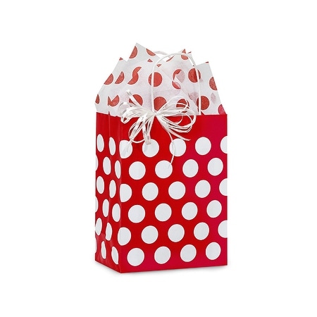 Pack Of 250 Cub Red Polka Dots Paper Bags 8 25 X 4 75 10 5 Great Pack Of 250 Cub Red Polka Dots Paper Bags 8 25 X 4 75 10 5