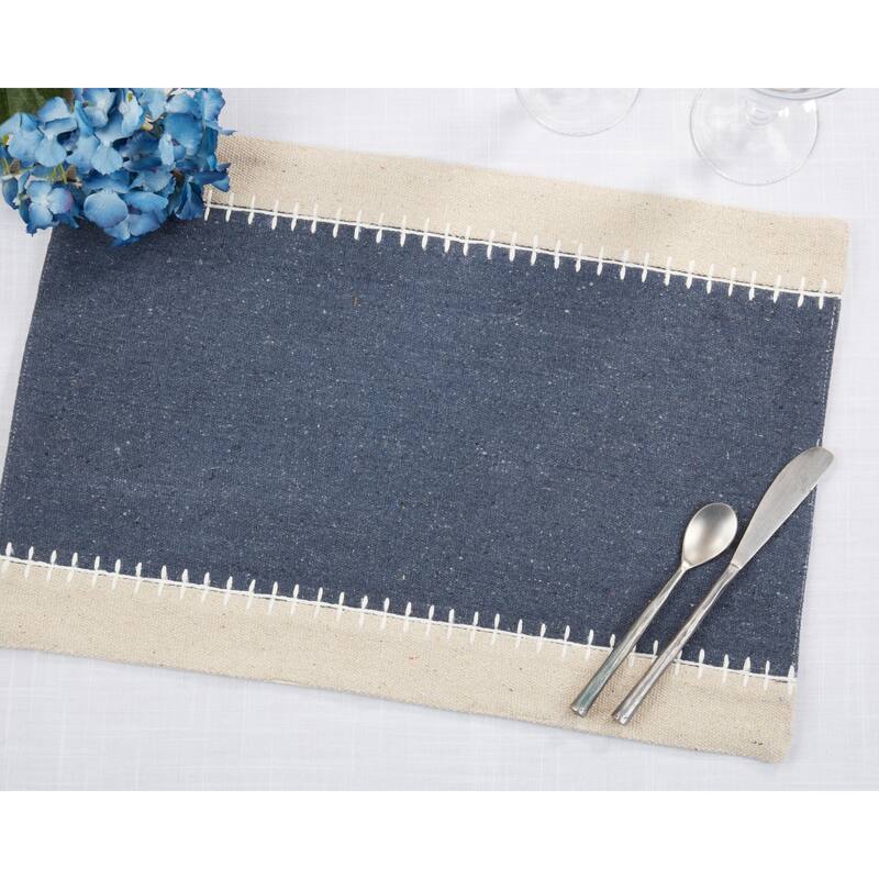 Whipstitched Border Design Placemat (Set of 4)