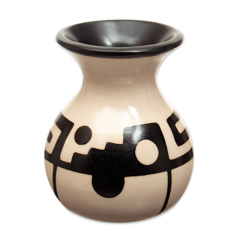 Novica Handmade Modern North Ceramic Decorative Vase