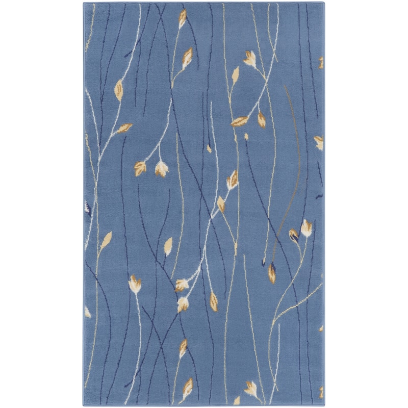 Lohu Power Loomed Floral Area Rug By HomeRoots - 60' X '36' X '0.5