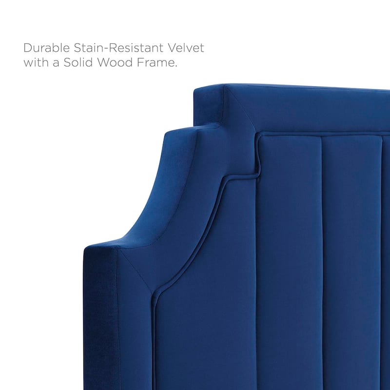 Sienna Performance Velvet Twin Platform Bed
