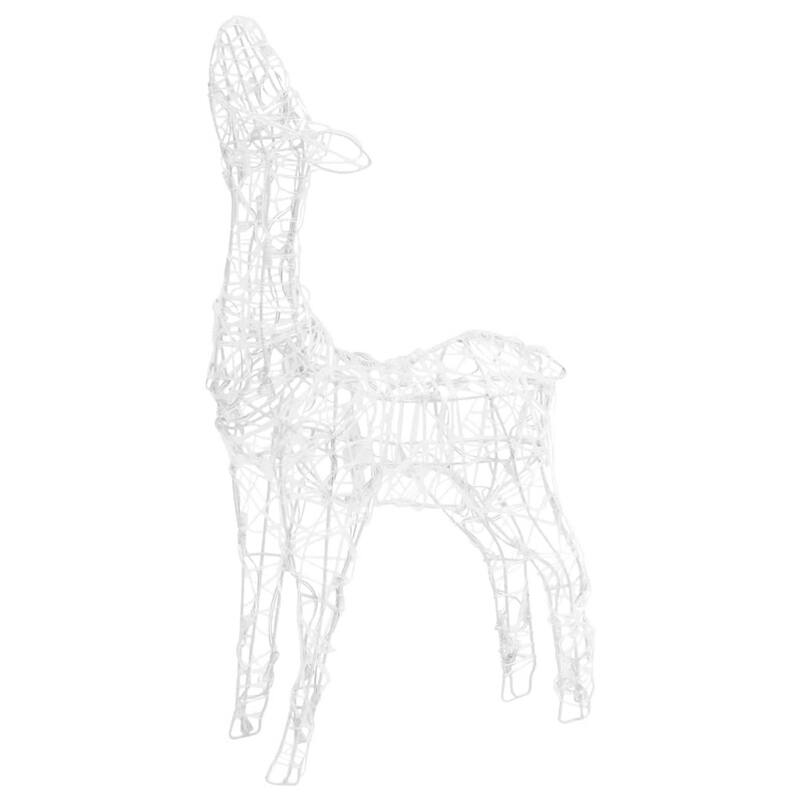 Meyi 3pc Outdoor Reindeer Family Christmas Decor, 300 Cool White LEDs - Cool White