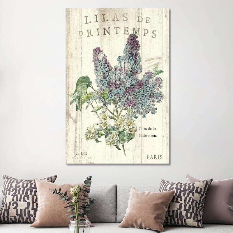iCanvas "Lilas de Printemps " by Sue Schlabach Canvas Print