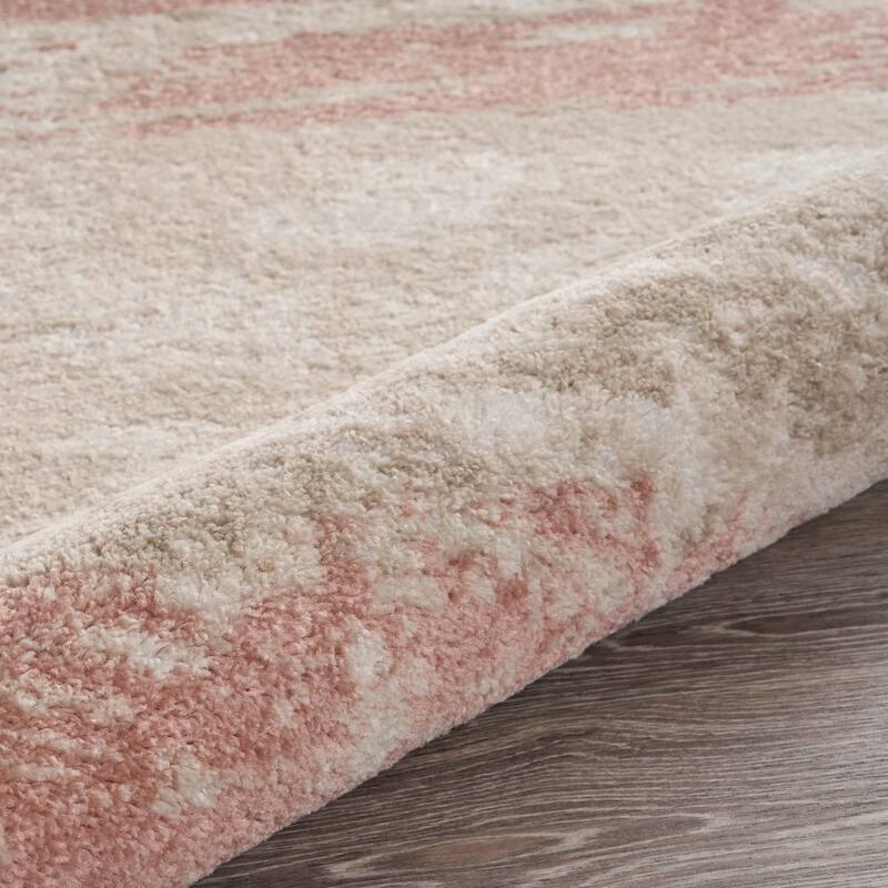 Sevita Ivory/Blush Abstract Area Rug