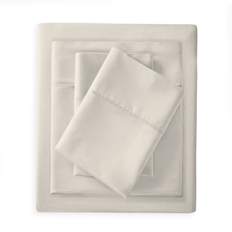 Purity Home Cotton Breathable And Lightweight Deep Pocket Sheet Set - Fresh Ivory - Full