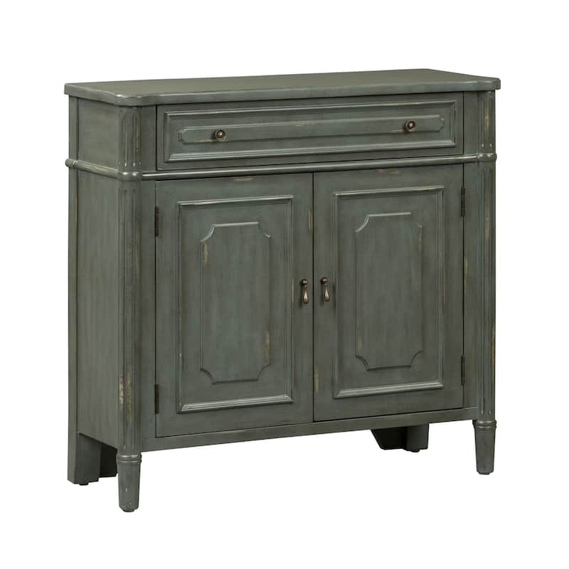 Madison Park Gray 1-Drawer 2-Door Accent Cabinet