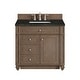 preview thumbnail 4 of 23, James Martin Vanities Bristol 36" Single Vanity, Whitewashed Walnut