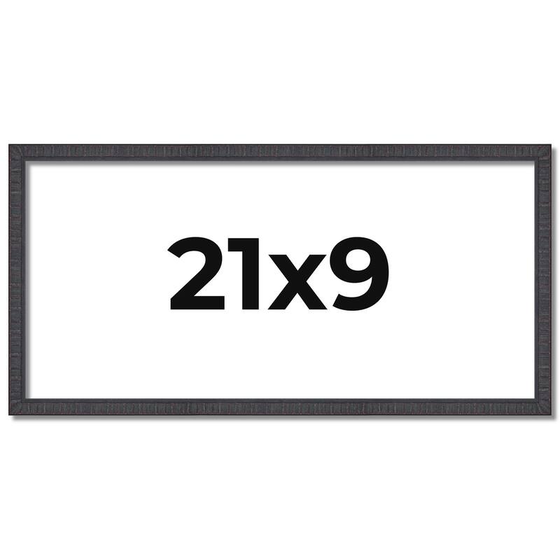 21x9 Frame Brown Solid Wood Picture Frame - Complete Modern Photo