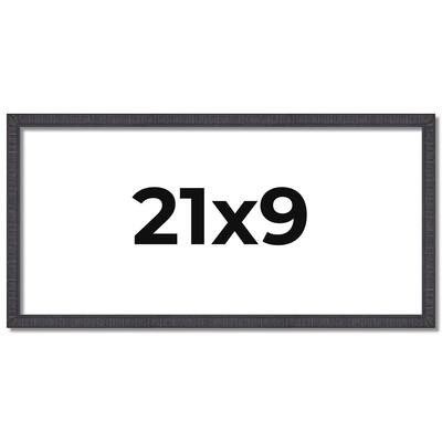 21x9 Frame Brown Solid Wood Picture Frame - Complete Modern Photo