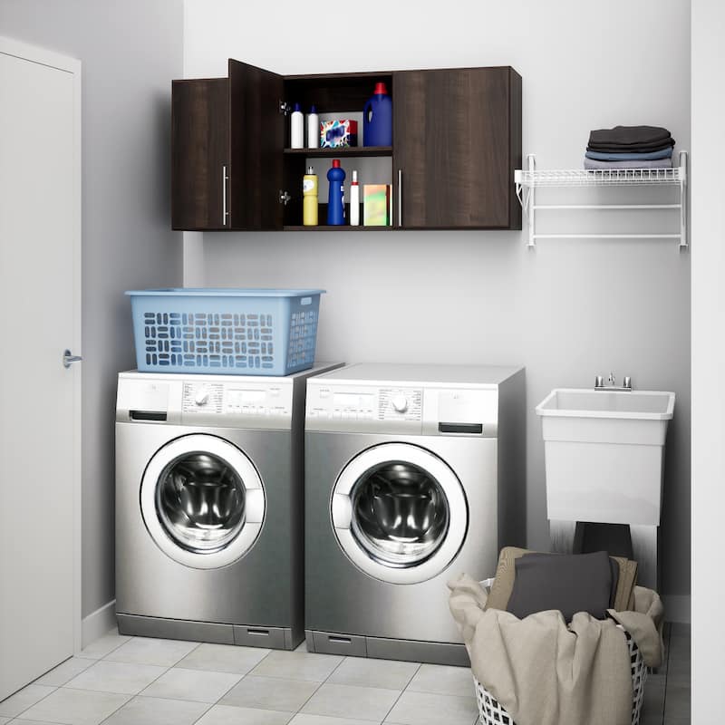 Prepac Elite Wall Cabinet, Versatile Adjustable Garage Wall Cabinet, Tall 3-Door, 54"W x 24"H x 12"D