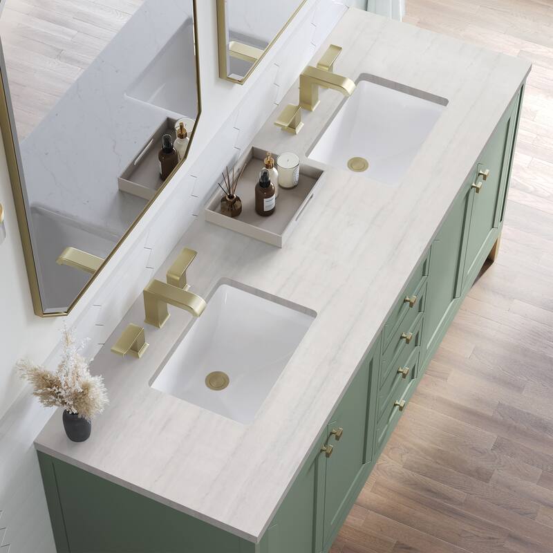 James Martin Vanities 503-V72-3AF Chicago 72" Free Standing Double