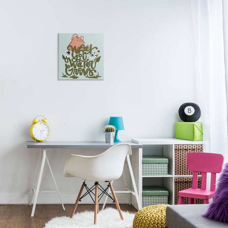 Stupell What You Water Grows Canvas Wall Art Design By Sarah Hickman