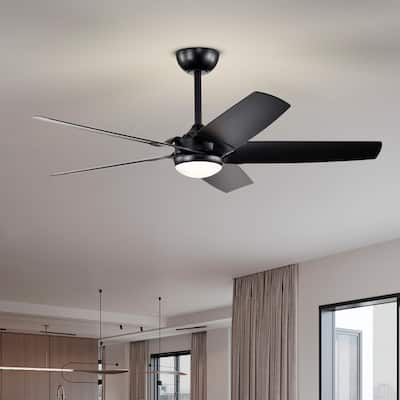Angus 5-Blade Lighted Ceiling Fan with LED Lamp with Remote