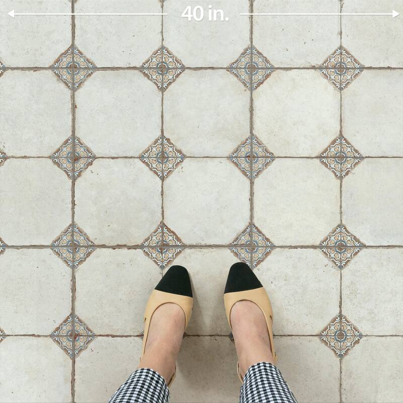 Merola Tile Kings Field Brown 17-3/4" x 17-3/4" Porcelain Floor and Wall Tile