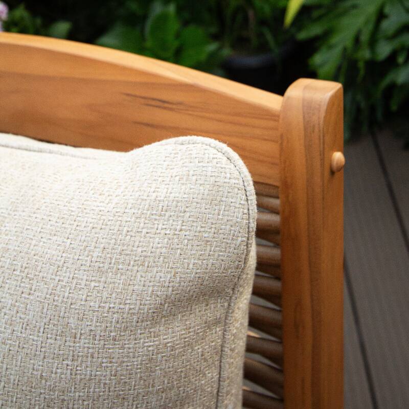 Cambridge Casual Camden Teak Outdoor Rocking Chair with Cushion