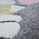 preview thumbnail 6 of 4, Kids Rug for Nursery Cute Animals in Cream Pastel Colors