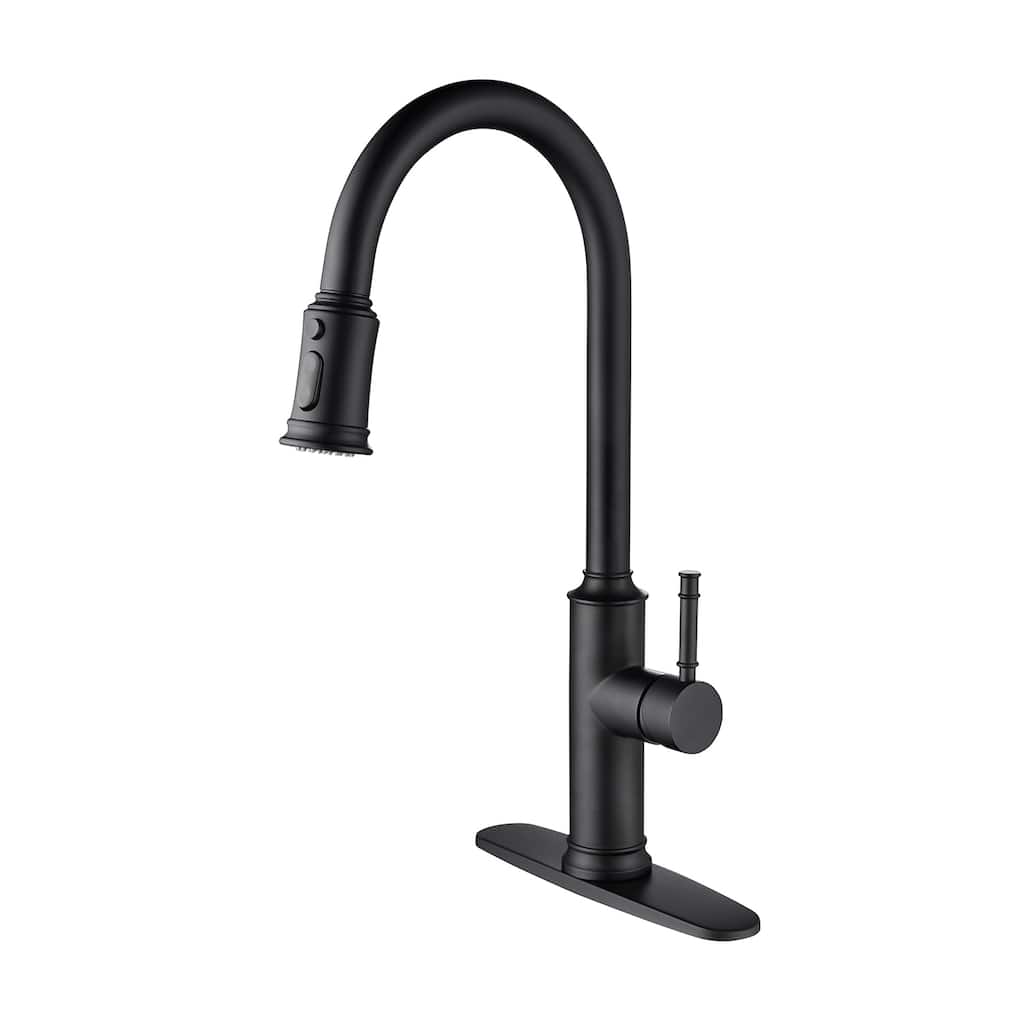 Kitchen Faucet with Pull Out Spraye, High-quality Anti-corrosion and Anti-rust Surface Single Lever Kitchen Faucet
