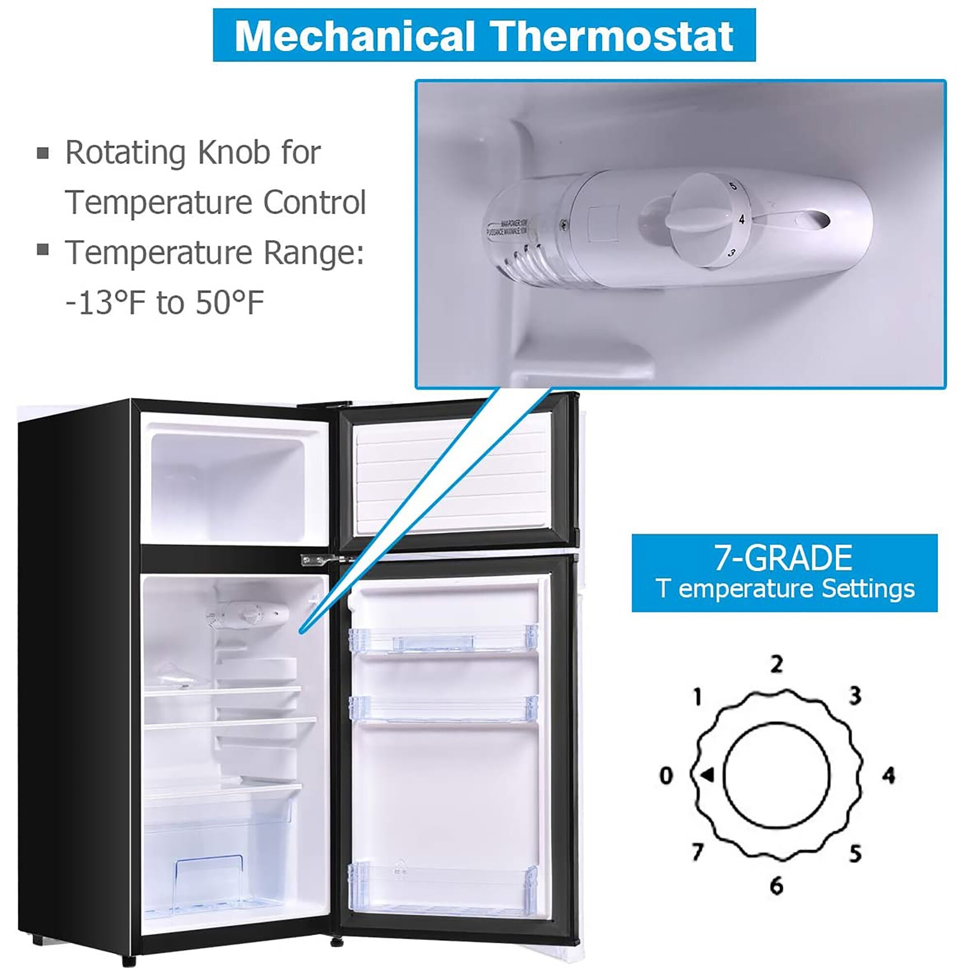 costway 2 doors 3.4 cu ft
