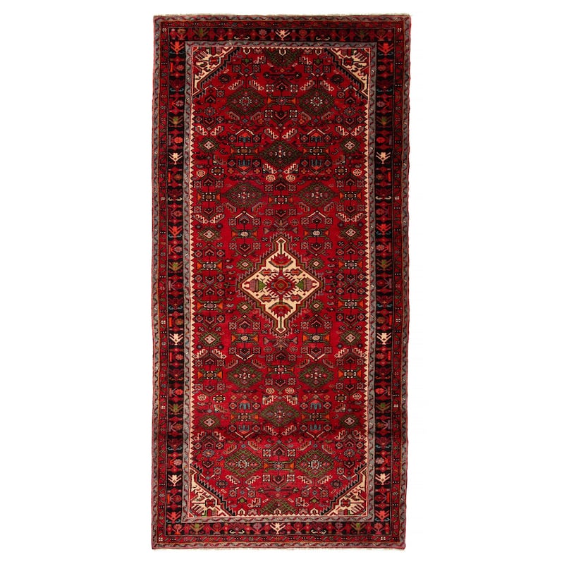 ECARPETGALLERY Hand-knotted Andelz Red Wool Rug - 5' x 10' 5" - Red - 5' x 10' 5" - Rectangle
