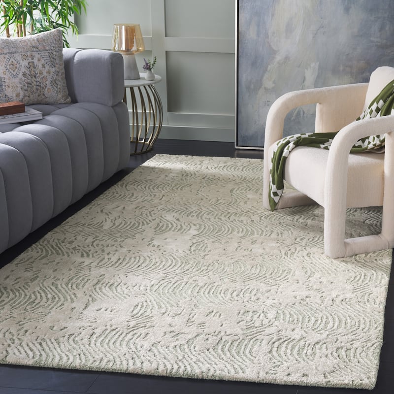 SAFAVIEH Handmade Glamour Zauresh Modern Wool Rug