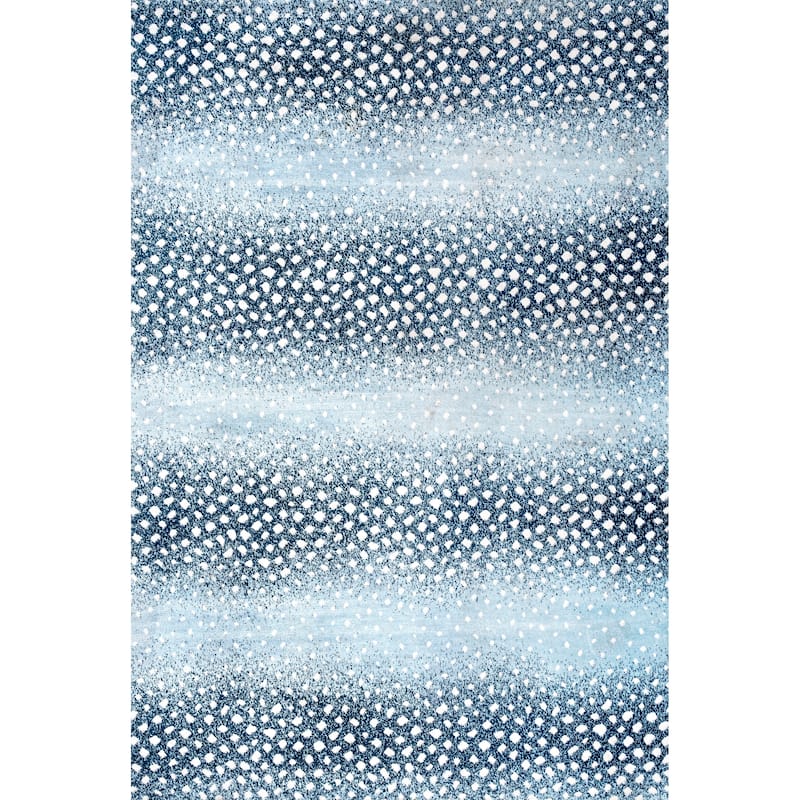 JONATHAN Y Goa Modern Animal Area Rug - 4 X 6 - Blue/Cream
