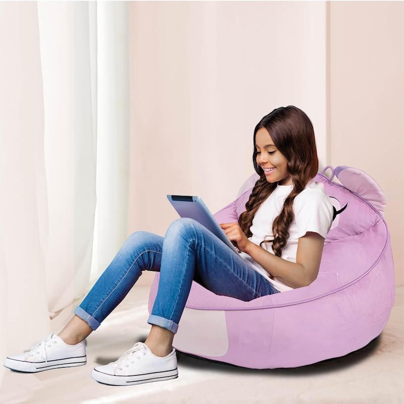 Disney Stitch Angel Kids Foam Filled Bean Bag Chair