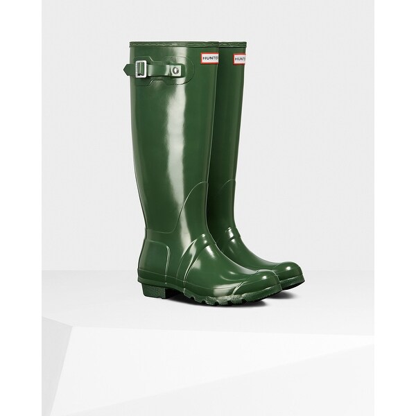 hunter rain boots hunter green