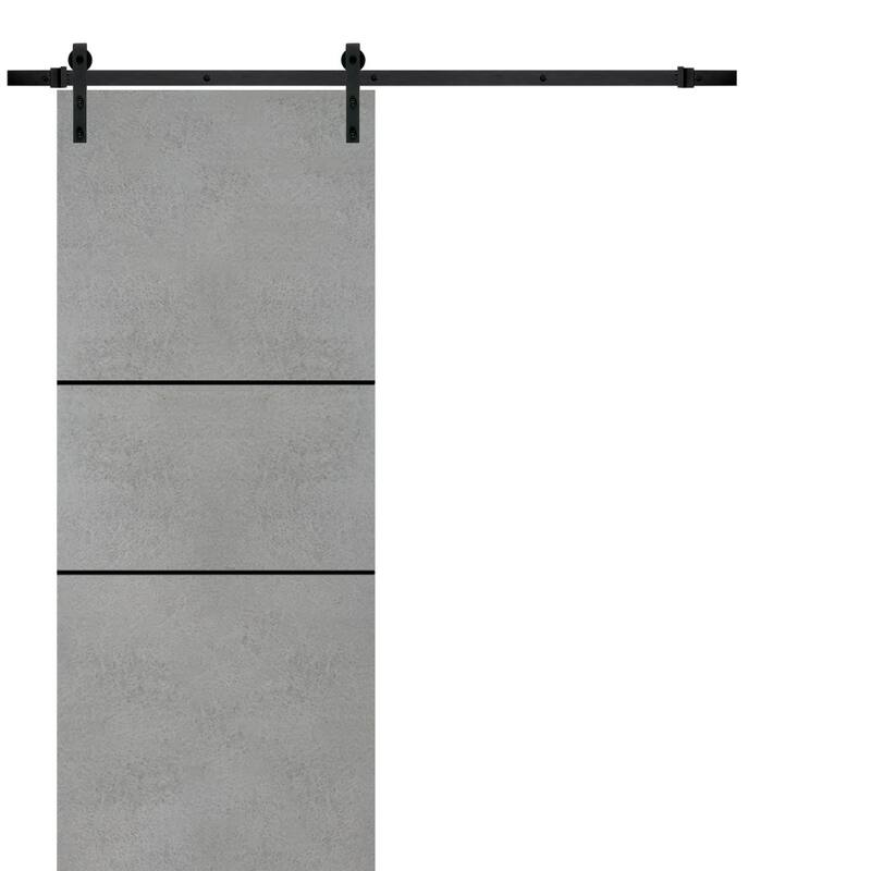 Double Bi-fold Doors Planum 0014 Grey Ash with Sturdy Tracks - 30" x 80"