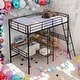 preview thumbnail 2 of 26, Modern Twin Size Loft Bed And Built-in Desk And Shelves,Versatile Usage