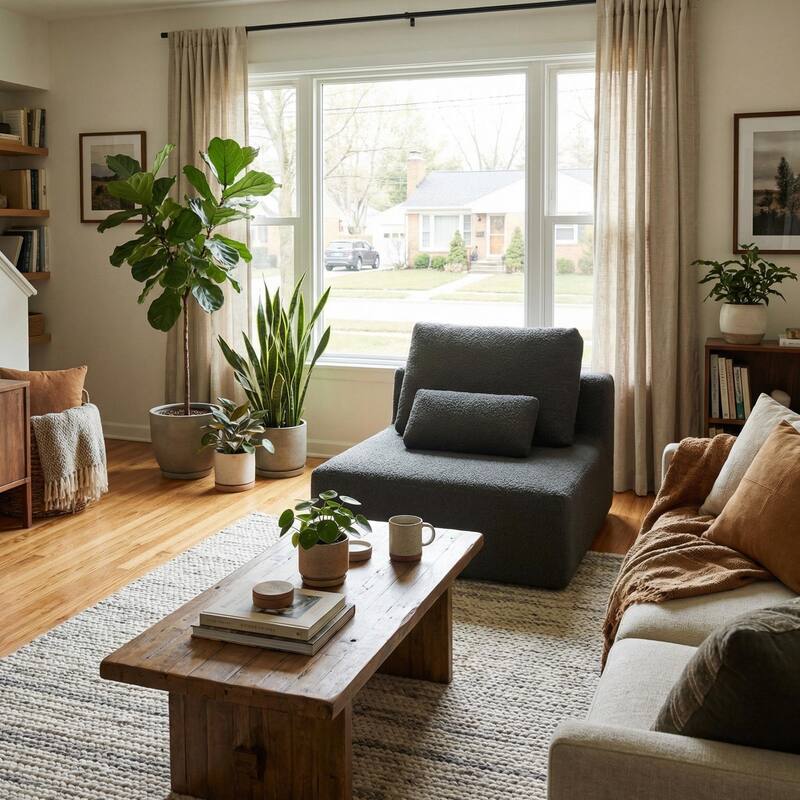 HOMYLIN Modular Floor Sofa, Foam Lounge Seat with Free Combination