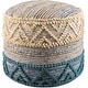 preview thumbnail 3 of 3, Jacotte Bohemian Jute 18-inch Cylinder Pouf