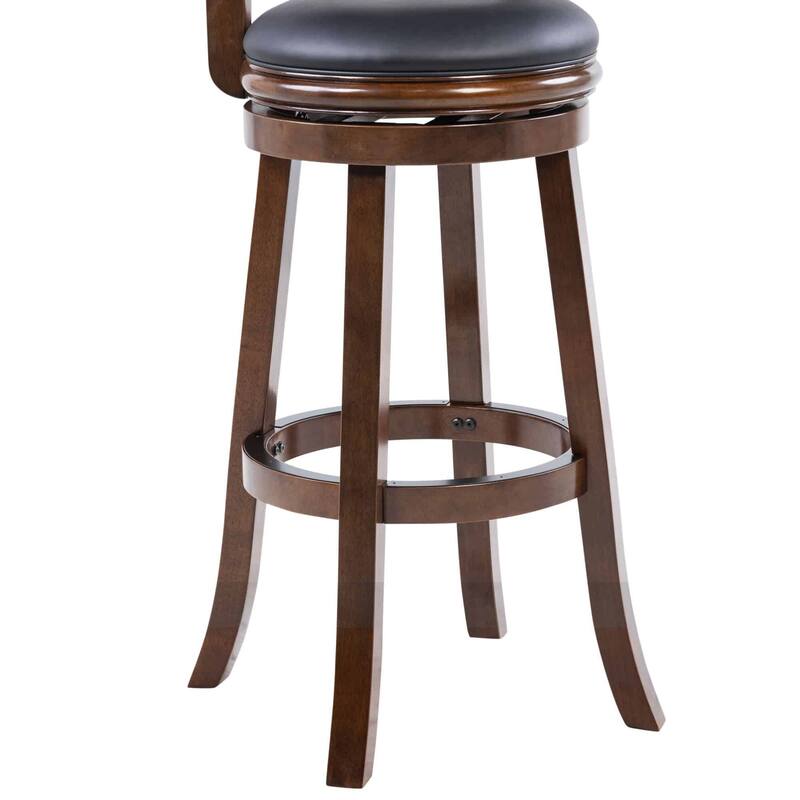 Palmetto Rubberwood 29-inch Swivel Stool