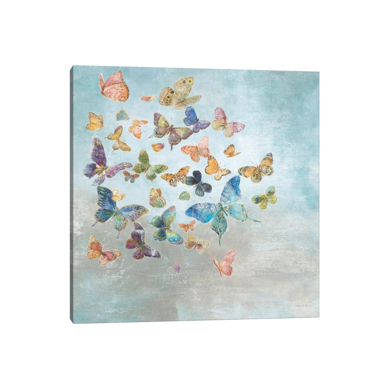 iCanvas "Beautiful Butterflies Square" by Danhui Nai Canvas Print