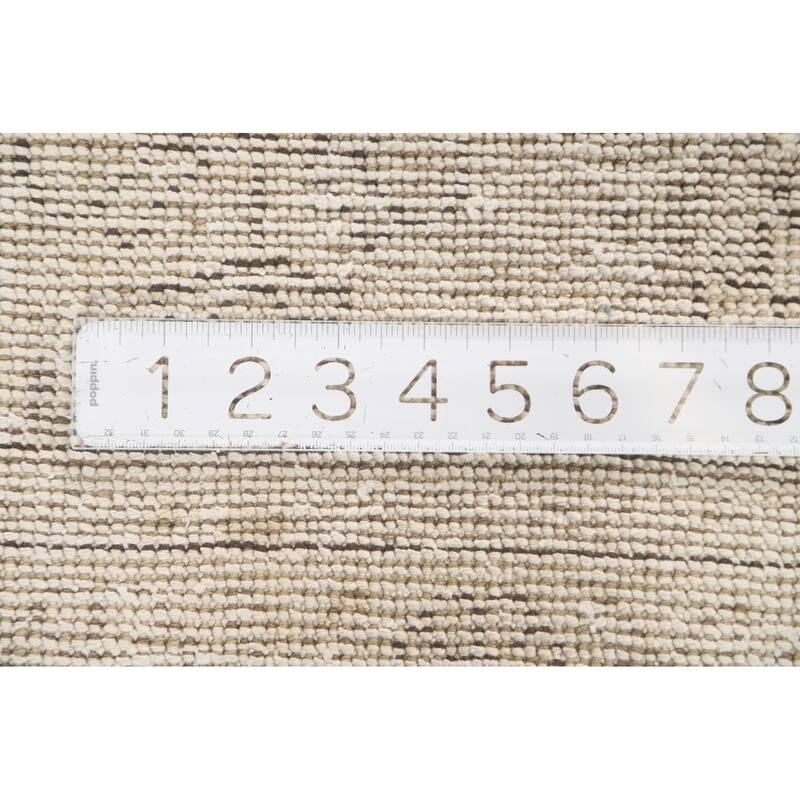 Hand Knotted Oriental 100% Wool Carpet Traditional Floral Brown Tabriz Area Rug - 4' 8'' X 3' 3''