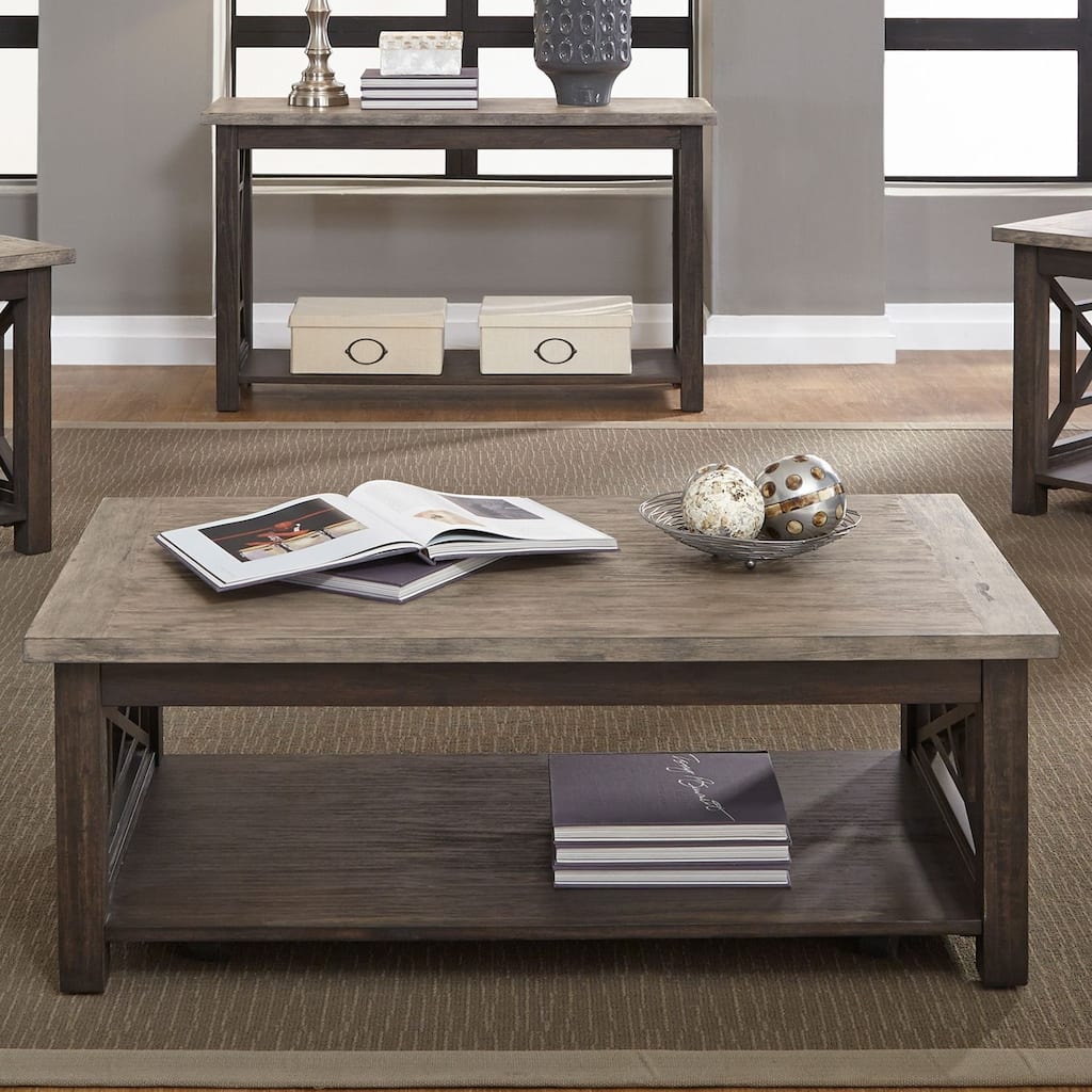 Heatherbrook Charcoal Cocktail Table