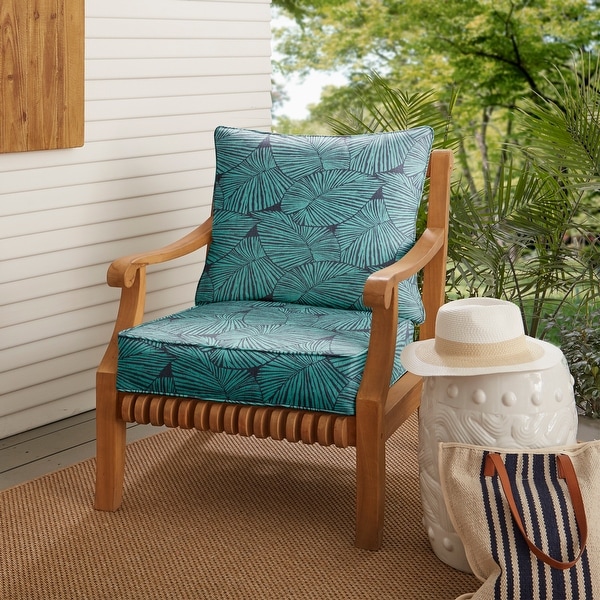 Blue outdoor cushions sale shop