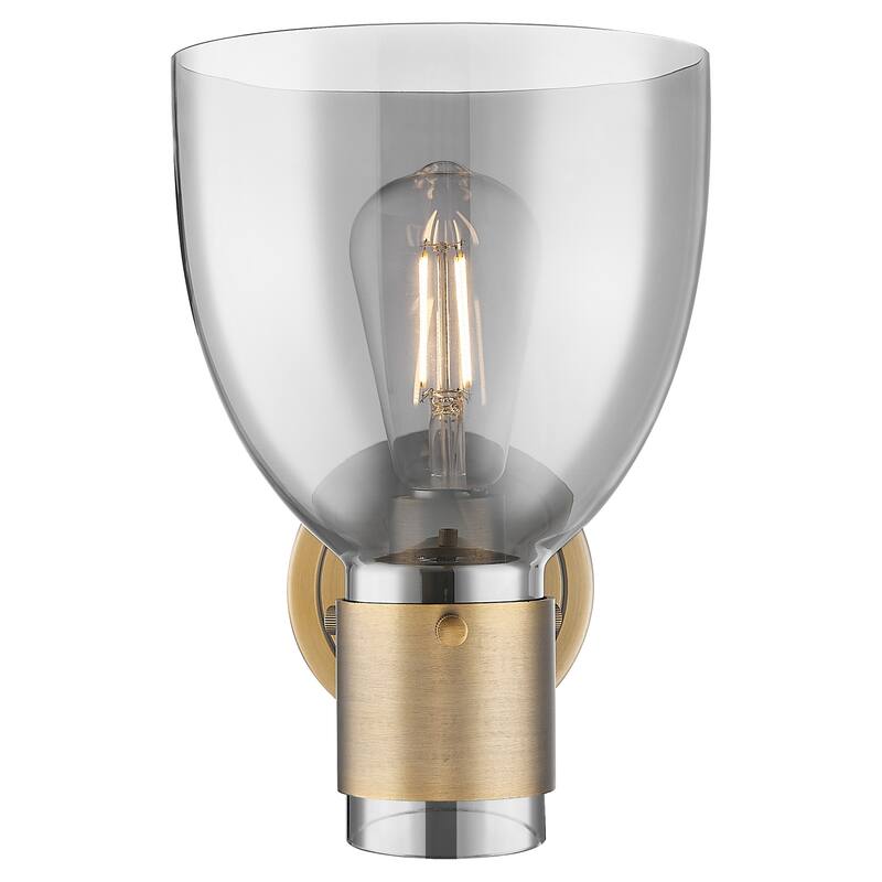 Innovations Lighting 464-1W-G464D-7SM Lawton Bell 9" Tall Bathroom