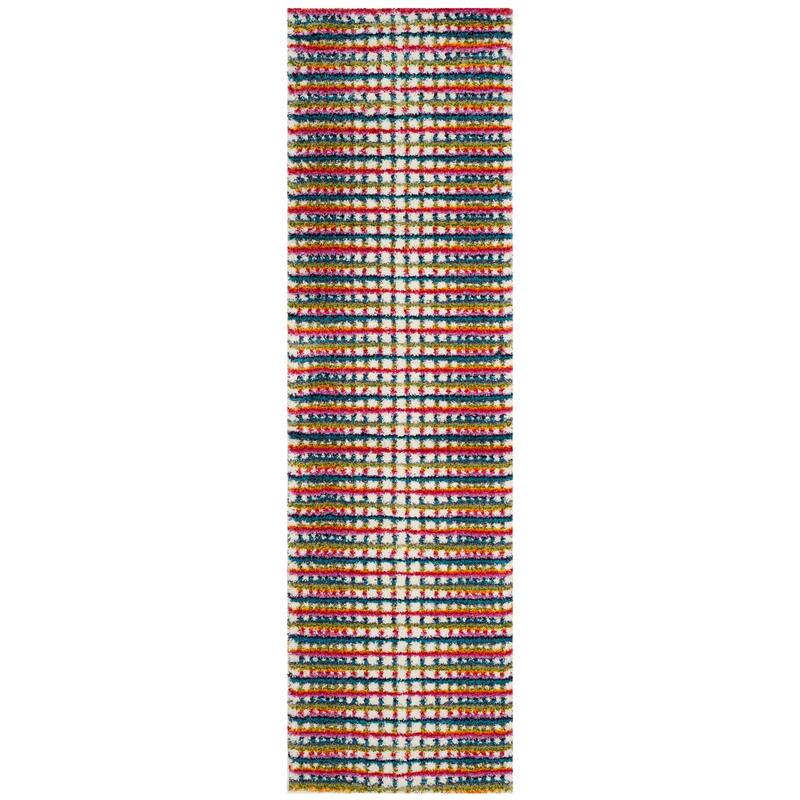 SAFAVIEH Fiesta Shag Hateme Abstract Rug