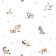 preview thumbnail 1 of 1, Galerie Wallcoverings Little Explorers 2 Farm Animals Non-woven Matte Wallpaper Roll 33 feet x 21 inches - White