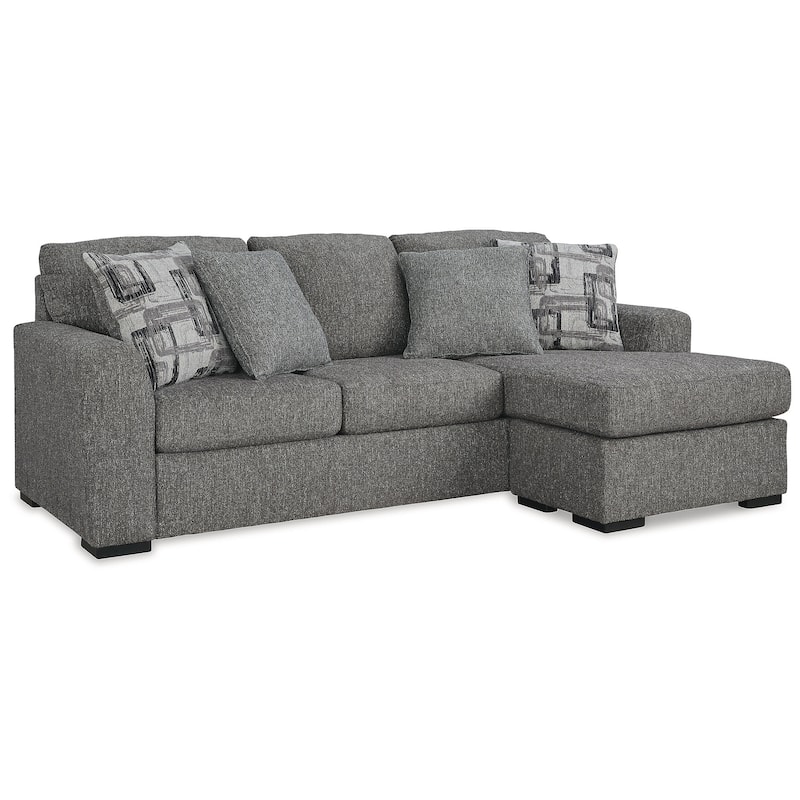 Signature Design by Ashley Gardiner Pewter Sofa Chaise - 101"W x 63"D x 40"H